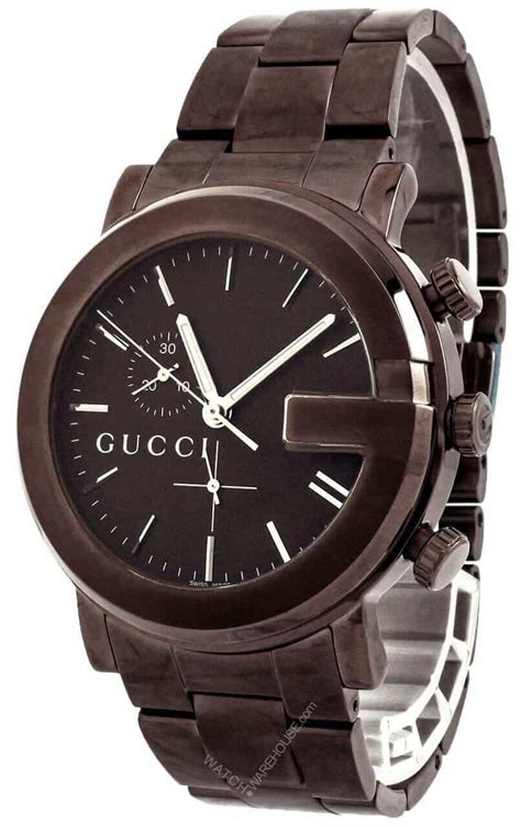 gucci watch 100 authentic ya101341 g-chrono men's watch|YA101341 Gucci 101G Chronograph Mens PVD Timepiece.